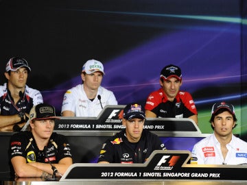 Los pilotos hablan en el GP de Singapur