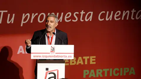 El diputado de IU Gaspar Llamazares, durante su intervención en la asamblea constituyente de Izquierda Abierta El diputado de IU Gaspar Llamazares, durante su intervención en la asamblea constituyente de Izquierda Abierta