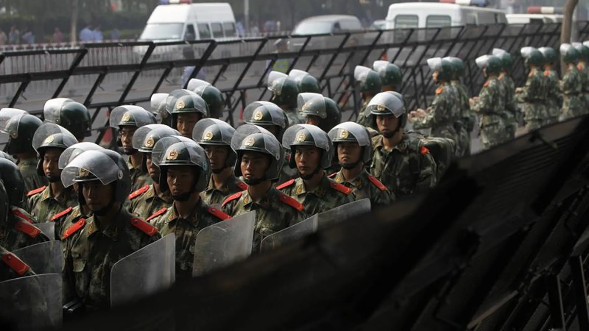 Seguridad en la embajada de Japón en Pekín, China Seguridad en la embajada de Japón en Pekín, China
