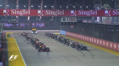 Así fue la salida del GP de Singapur