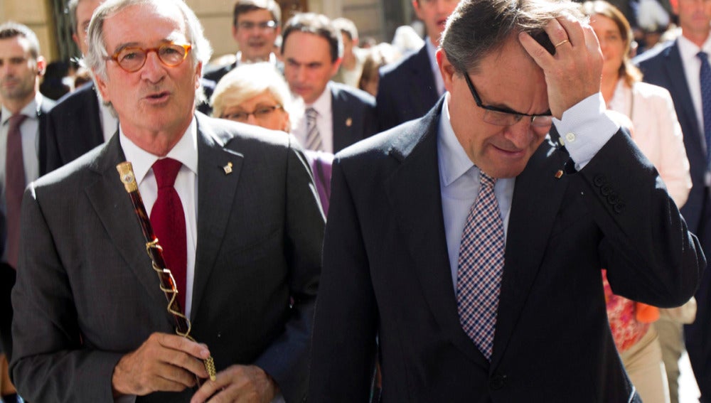 l presidente de la Generalitat, Artur Mas y el alcalde de Barcelona