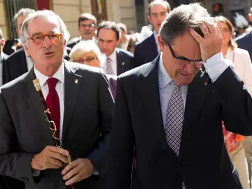 l presidente de la Generalitat, Artur Mas y el alcalde de Barcelona l presidente de la Generalitat, Artur Mas y el alcalde de Barcelona