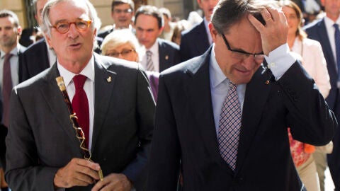 l presidente de la Generalitat, Artur Mas y el alcalde de Barcelona