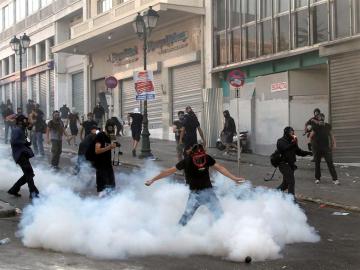 Protestas en Grecia