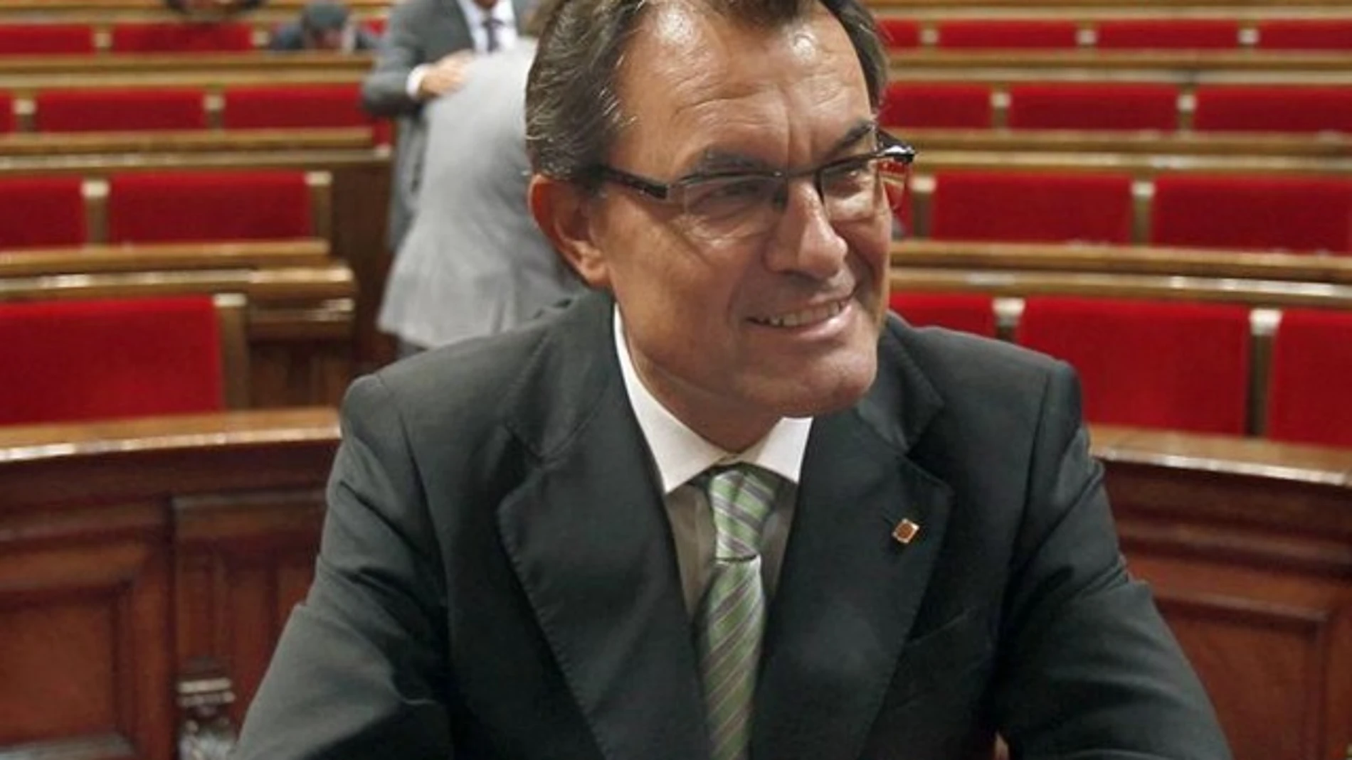 Artur Mas, en el hemiciclo del Parlament de Catalunya Artur Mas, en el hemiciclo del Parlament de Catalunya