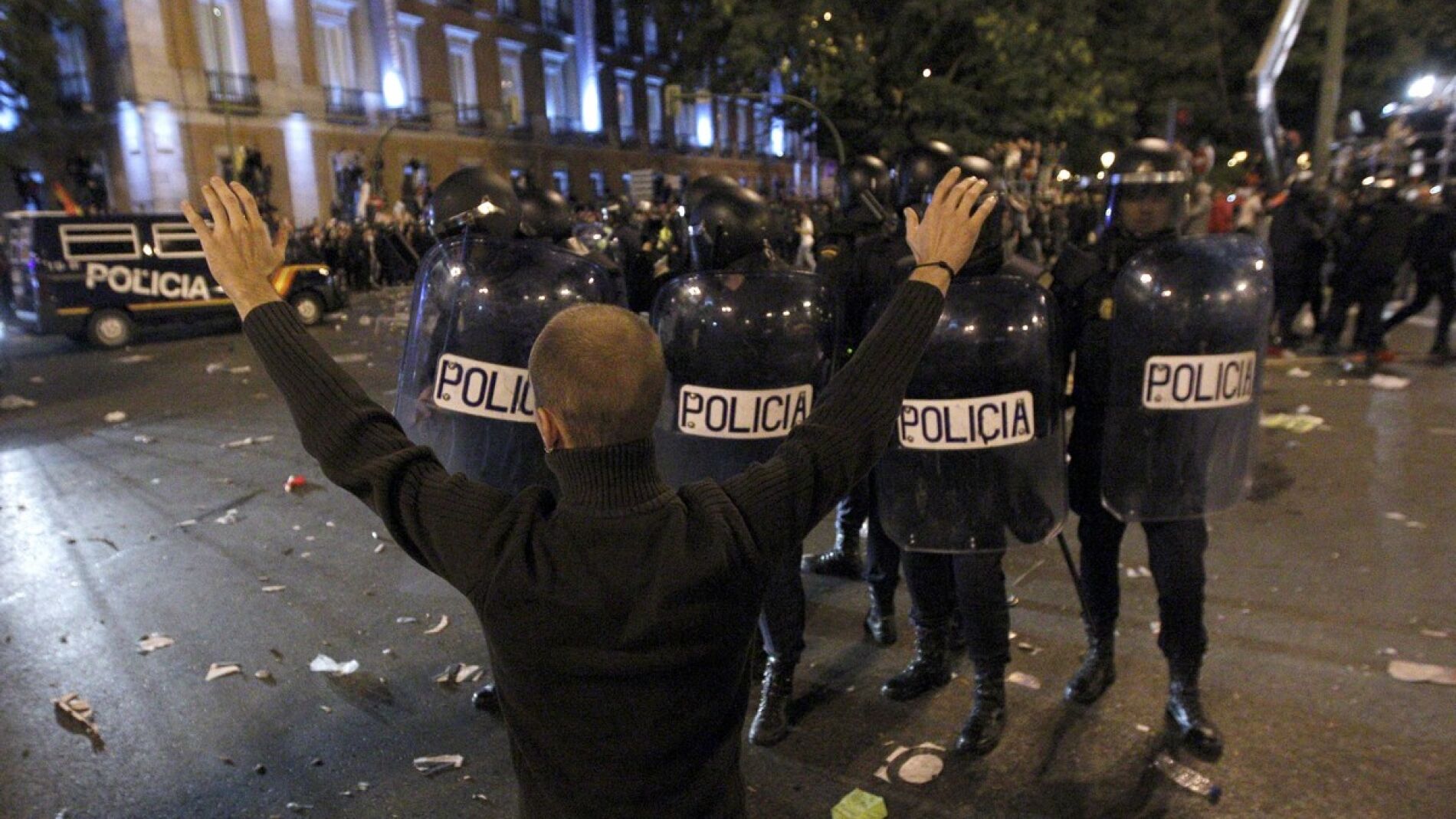 Cargas policiales durante el 25-S