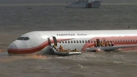 Un simulacro de accidente a&eacute;reo en Shanghai recrea el &ldquo;Milagro del Hudson&rdquo;