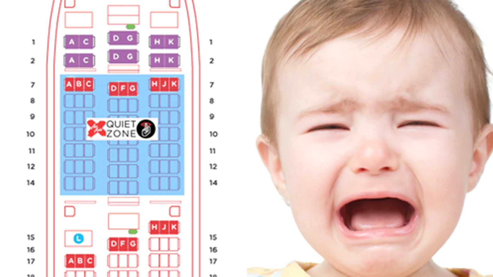 Zonas tranquilas en los aviones de Air Asia Zonas tranquilas en los aviones de Air Asia