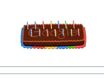 Doodle por el 14 cumpleaños de Google Doodle por el 14 cumpleaños de Google