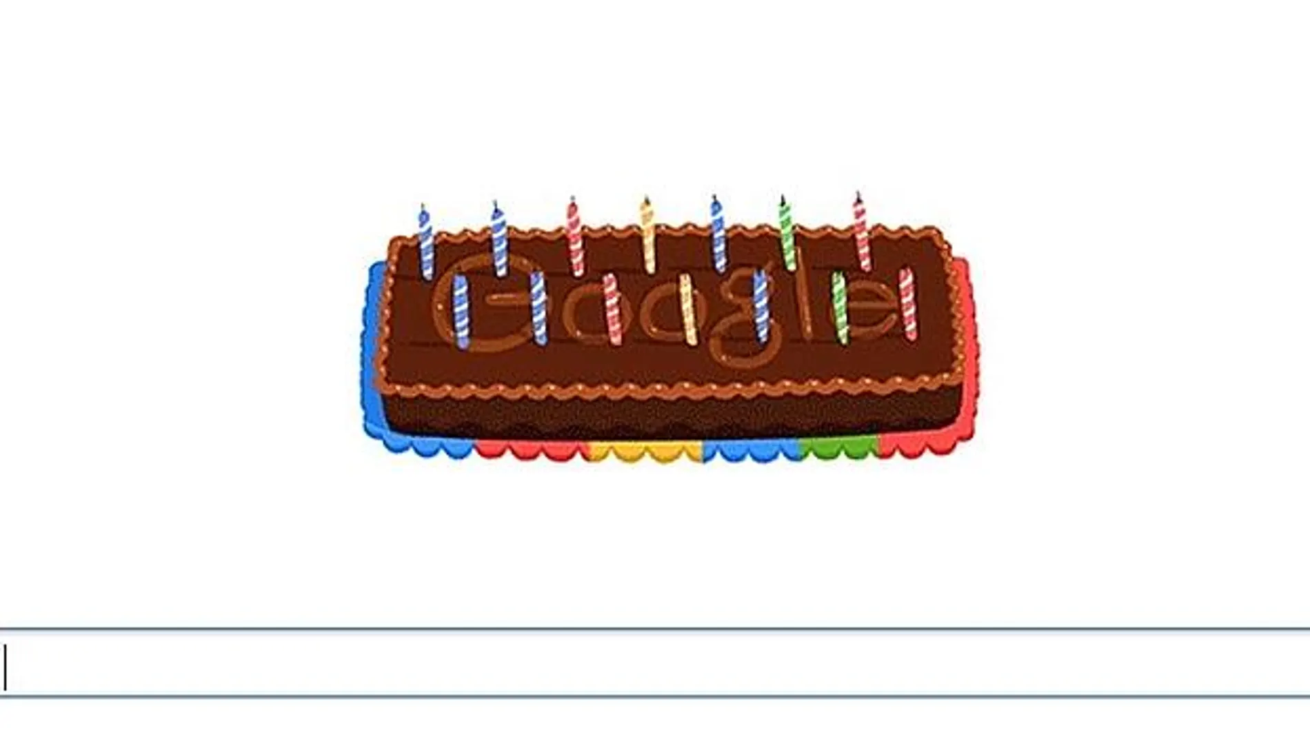 Doodle por el 14 cumpleaños de Google Doodle por el 14 cumpleaños de Google