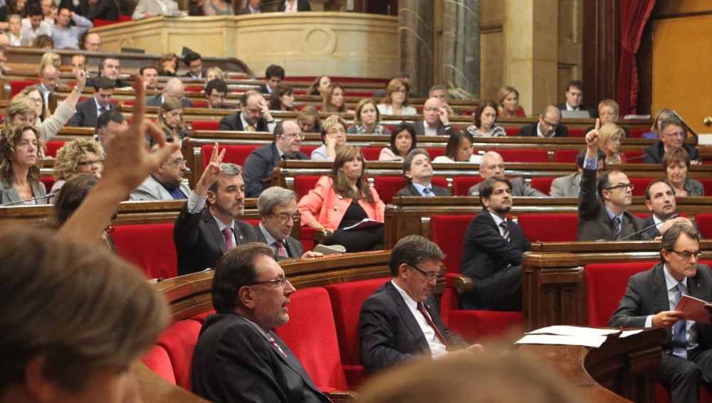 El Parlamento catalán aprueba una propuesta para convocar una consulta soberanista