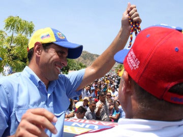 Capriles, en un acto electoral.