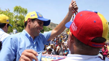 Capriles, en un acto electoral.