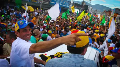 El candidato opositor, Henrique Capriles El candidato opositor, Henrique Capriles
