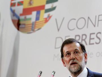 Mariano Rajoy en la rueda de prensa