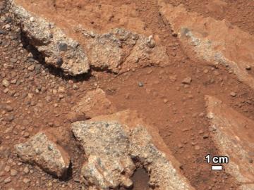 Rocas erosionadas descubiertas por el 'Curiosity'