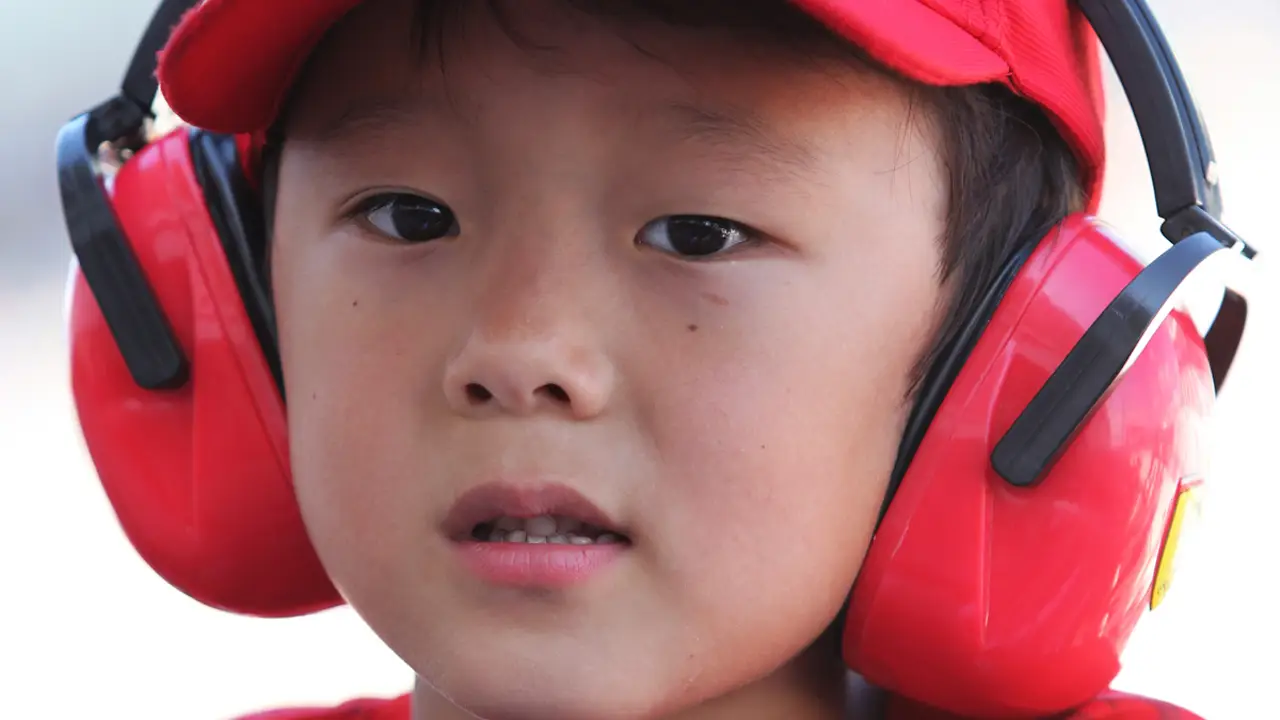 Un fan japonés en Suzuka.