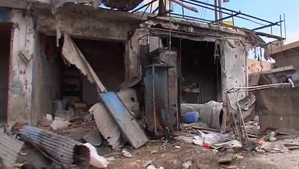 Bombardeo en Siria