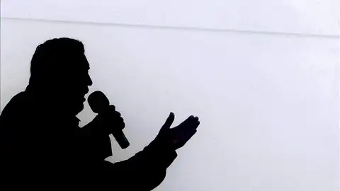Hugo Chávez en un disgusto Hugo Chávez en un disgusto