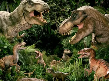 Dinosaurios en Parque Jurásico Dinosaurios en Parque Jurásico