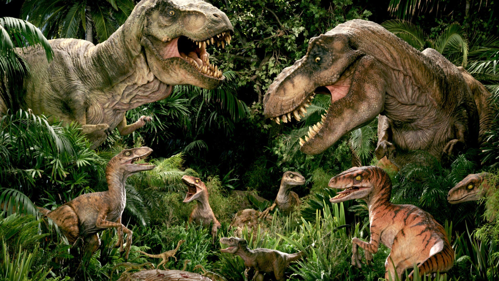 Dinosaurios en Parque Jur&aacute;sico
