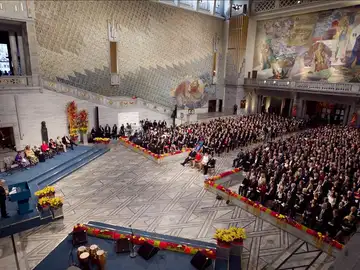 Vista general de la ceremonia de entrega de los premios Nobel de la Paz 2011 Vista general de la ceremonia de entrega de los premios Nobel de la Paz 2011