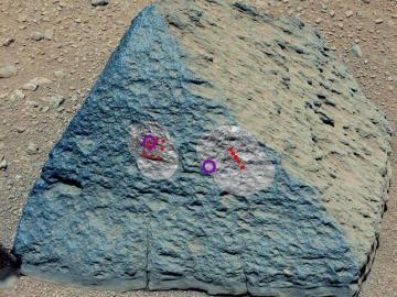 Piedra marciana encontrada por el 'Curiosity'