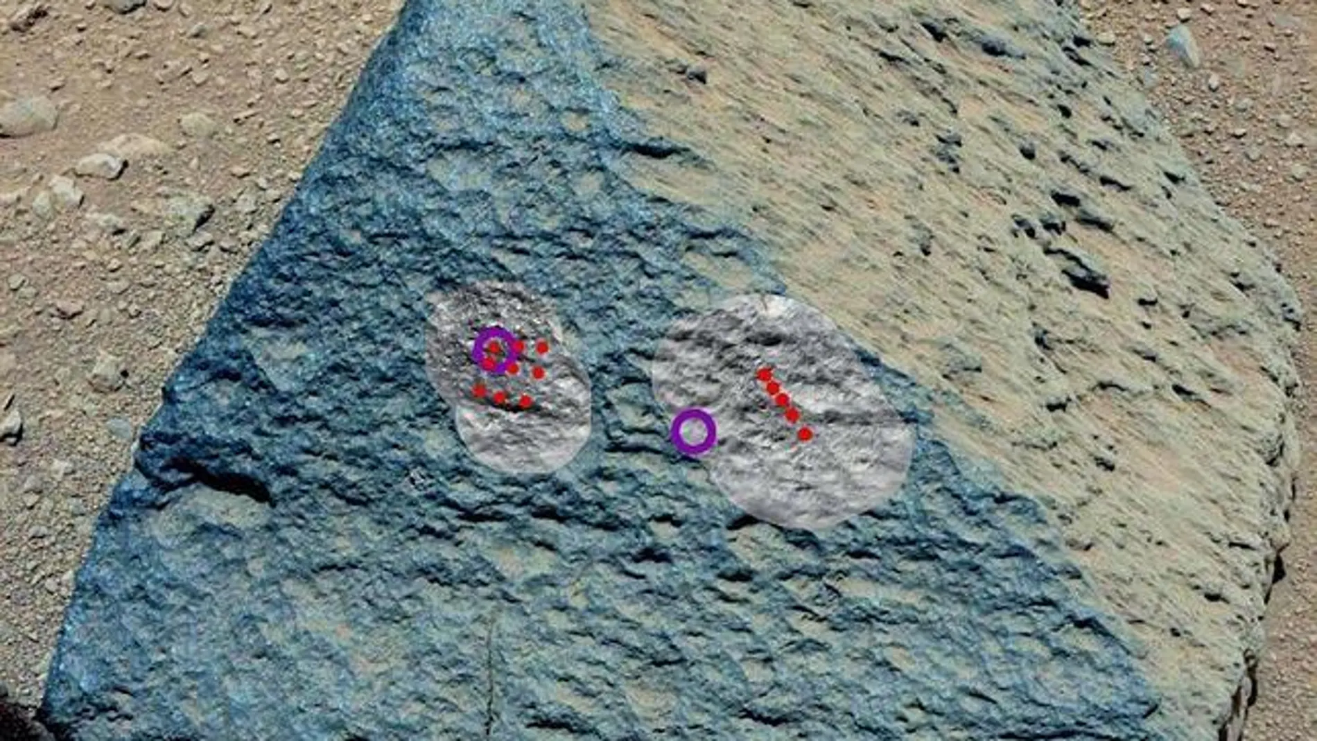 Piedra marciana encontrada por el 'Curiosity' Piedra marciana encontrada por el 'Curiosity'