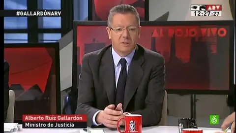 Ruiz-Gallardón en Al Rojo Vivo Ruiz-Gallardón en Al Rojo Vivo