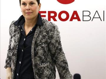 Uxue Barkos, tras su enfermedad Uxue Barkos, tras su enfermedad