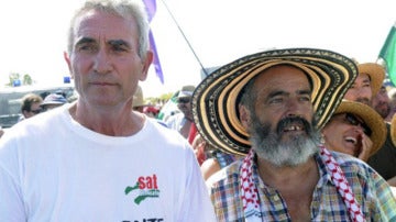 Sánchez Gordillo junto a Cañamero
