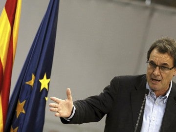 Artur Mas en un acto de precampaña