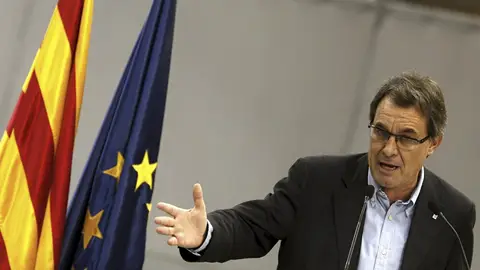 Artur Mas en un acto de precampaña Artur Mas en un acto de precampaña