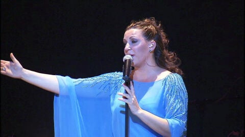 Ni&ntilde;a Pastori durante su concierto en Bruselas