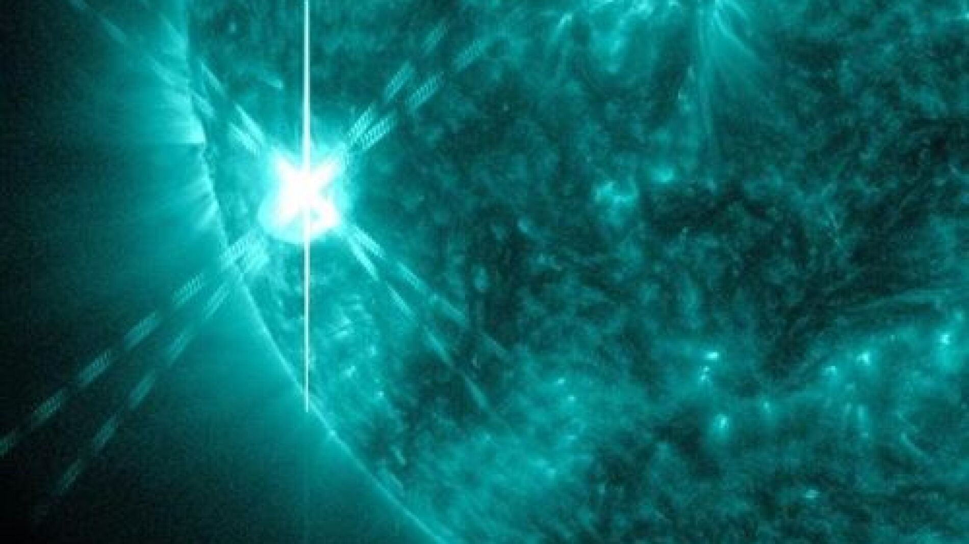 Recreaci&oacute;n de la llamarada solar