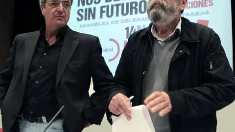 Cándido Méndez y José Ricardo Martínez en la Asamblea de Delegados de la Comunidad de Madrid Cándido Méndez y José Ricardo Martínez en la Asamblea de Delegados de la Comunidad de Madrid