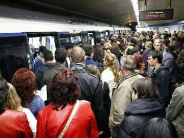 Jornada de paro en el Metro de Madrid.