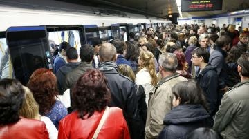 Jornada de paro en el Metro de Madrid.