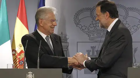 Rajoy y Monti en rueda de prensa Rajoy y Monti en rueda de prensa