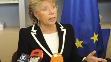 La vicepresidenta de la Comisión Europea, Viviane Reding.