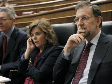 Rajoy, Saéz de Santamaría y Ruíz-Gallardón