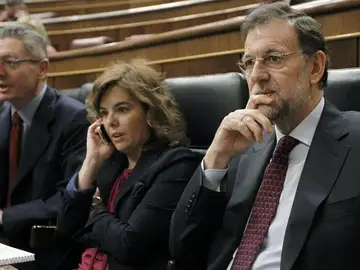 Rajoy, Saéz de Santamaría y Ruíz-Gallardón Rajoy, Saéz de Santamaría y Ruíz-Gallardón