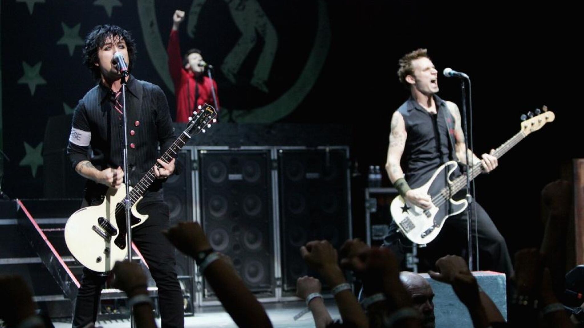 Green Day durante un concierto