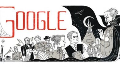 Google resucita a Bram Stoker con un doodle de Dracula