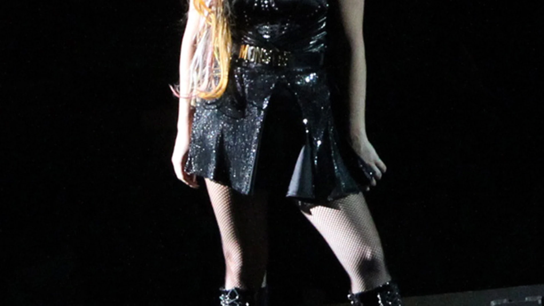 Lady Gaga durante uno de sus conciertos. Lady Gaga durante uno de sus conciertos.