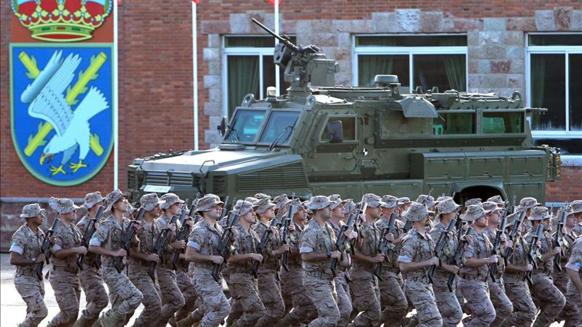 Soldados del Regimiento de Infanter&iacute;a Ligera "Pr&iacute;ncipe" n&uacute;mero 3 perteneciente a la BRILAT