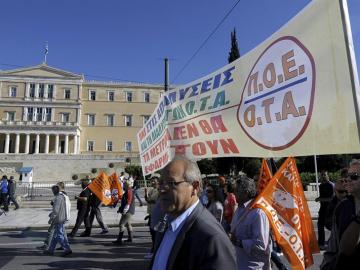 Manifestaciones en Grecia