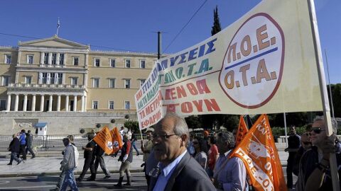 Manifestaciones en Grecia