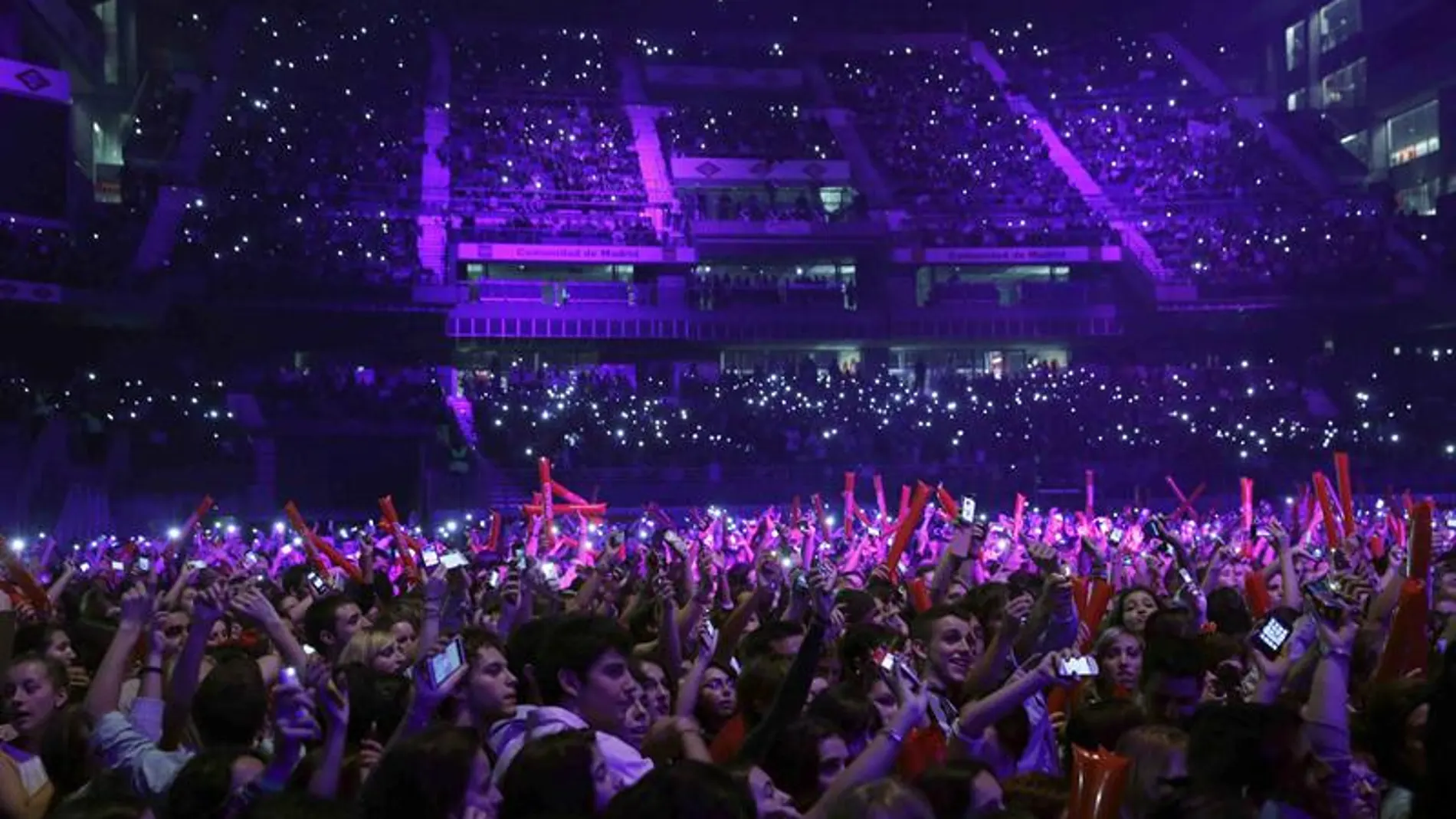 Panorámica del Madrid Arena. Panorámica del Madrid Arena.