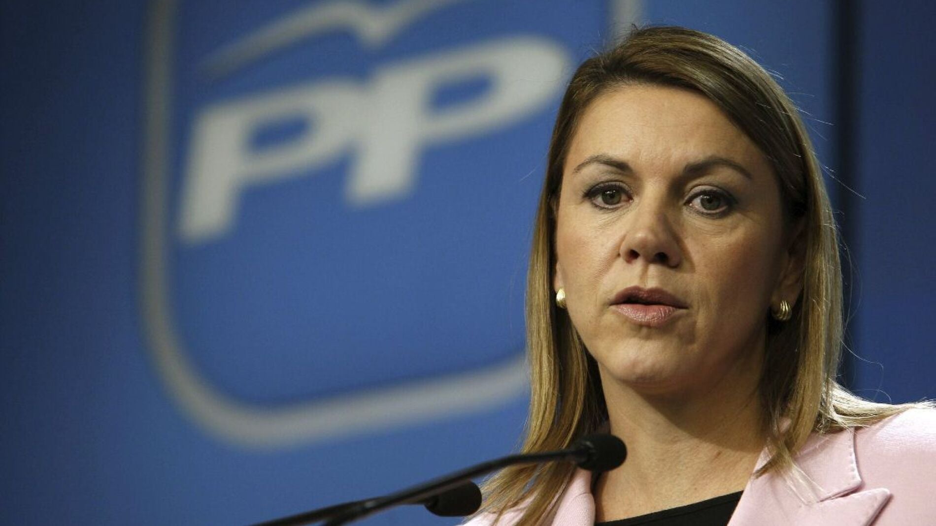 Cospedal comparece ante los medios (Archivo)
